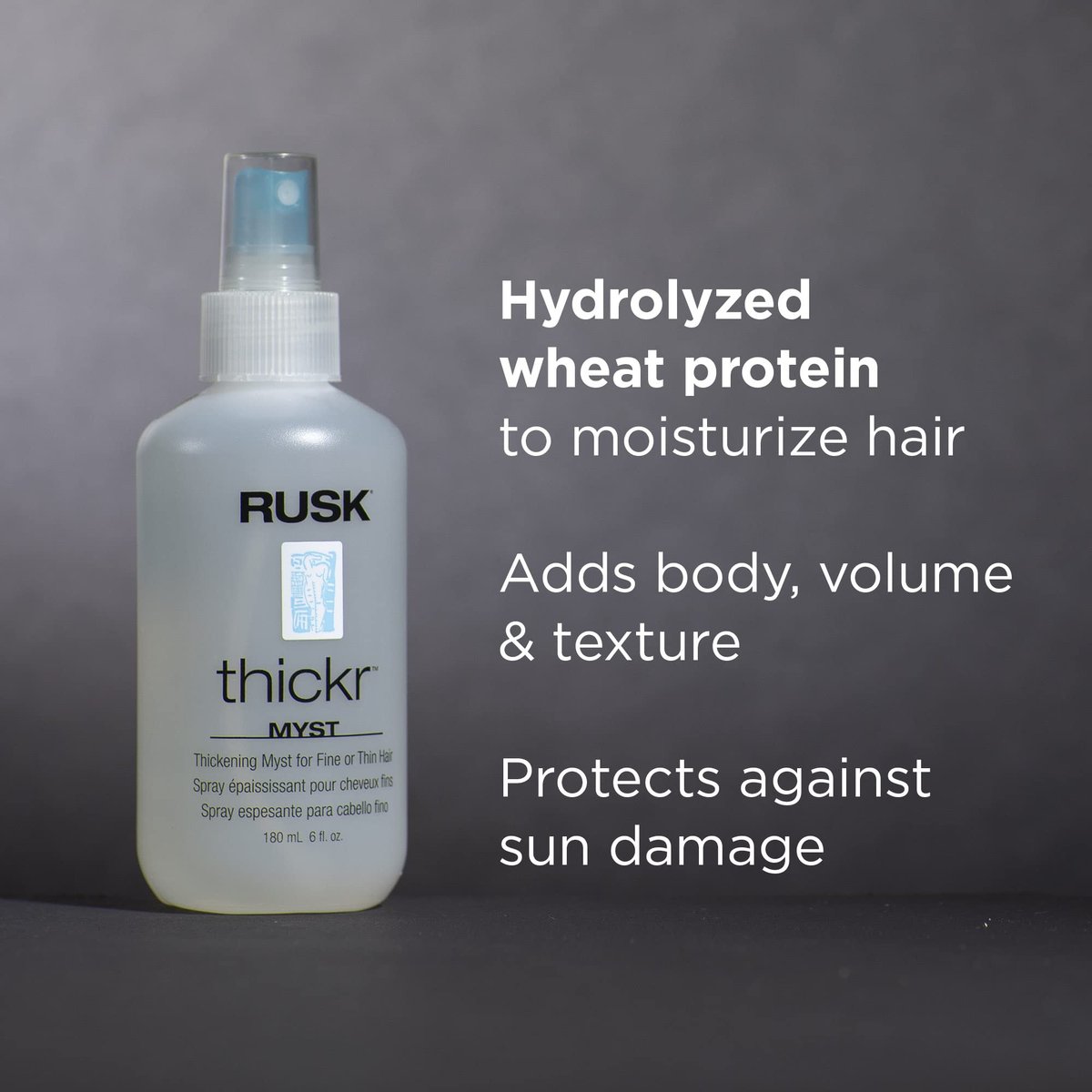 RUSK Thickr Thickening Myst Spray - 6 Fl Oz | Volumizing Hair Spray for Fine Hair - görsel 5