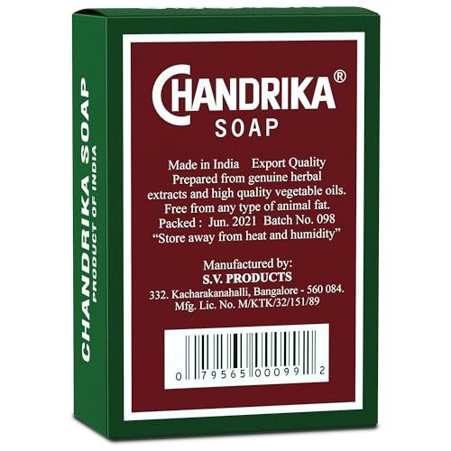 Chandrika Ayurvedic Bar Soap - Forest Green, Pack of 10 | Authentic Import - görsel 4