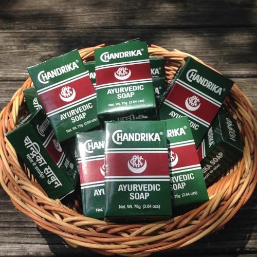 Chandrika Ayurvedic Bar Soap - Forest Green, Pack of 10 | Authentic Import - görsel 8