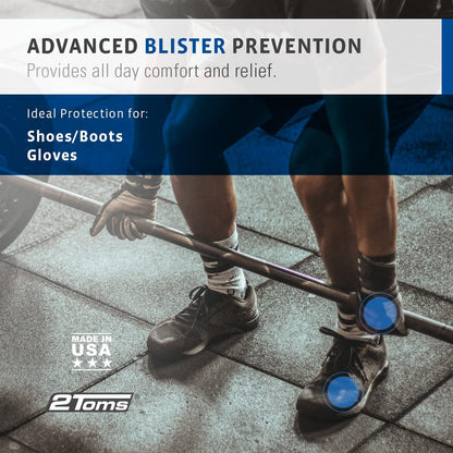2Toms BlisterShield Advanced Waterproof Blister Prevention Powder – 2.5 oz Avelisse