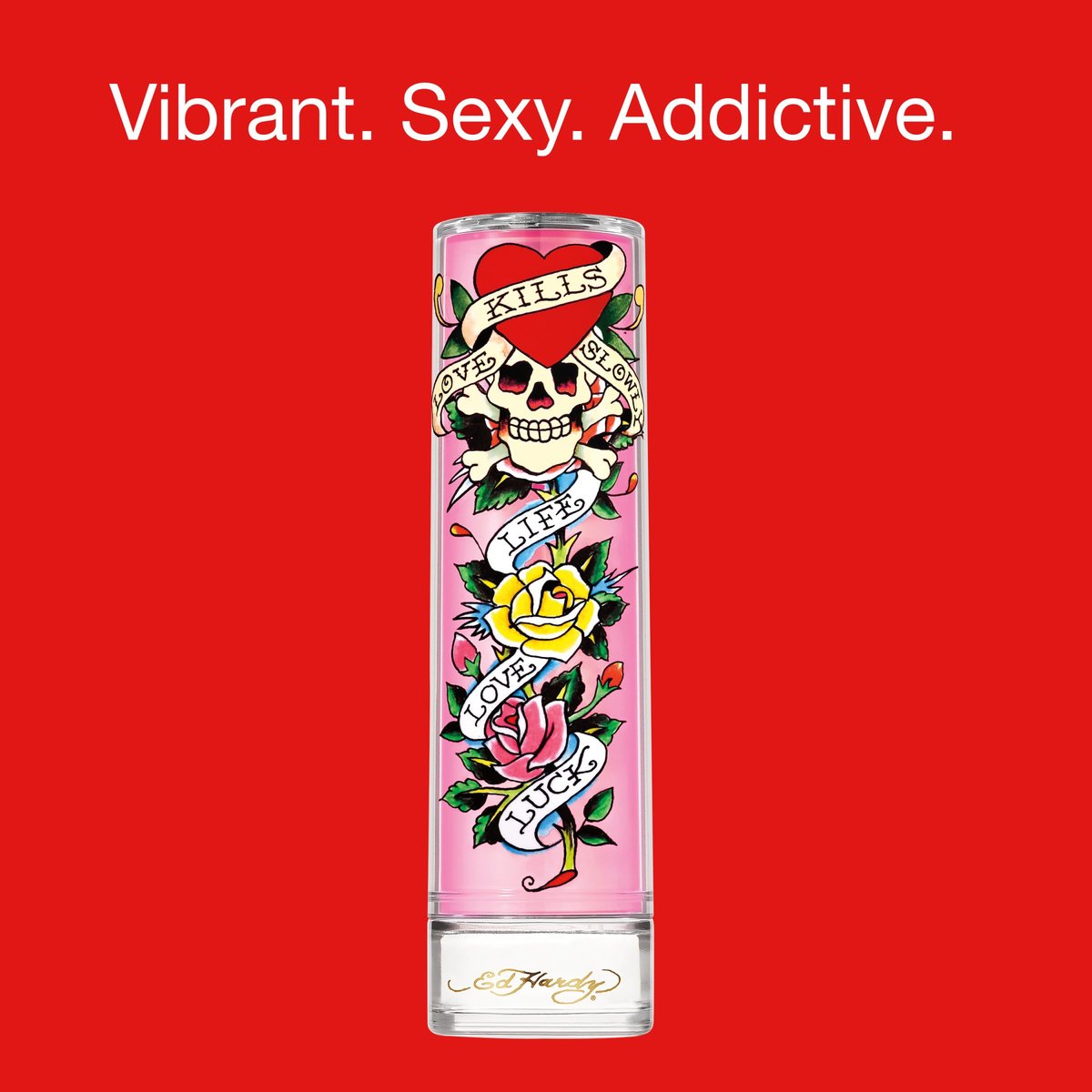 Ed Hardy Perfume for Women, Eau De Parfum Spray with Warm Amber Notes, 3.4 fl oz Avelisse
