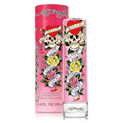 Ed Hardy Perfume for Women, Eau De Parfum Spray with Warm Amber Notes, 3.4 fl oz Avelisse