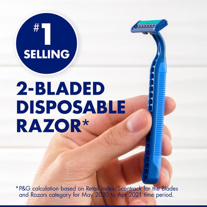 Gillette Sensor2 Plus Fixed Men's Disposable Razor, 10 Count (Pack of 3) - Blue Avelisse