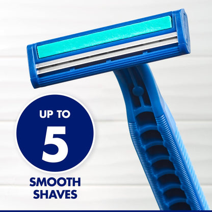 Gillette Sensor2 Plus Fixed Men's Disposable Razor, 10 Count (Pack of 3) - Blue Avelisse