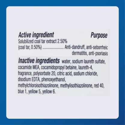 Major Thera-Gel Therapeutic Shampoo - Original Strength - Coal Tar 0.50% - Controls Seborrheic Dermatitis, Psoriasis & Dandruff - 8.5 Fl Oz