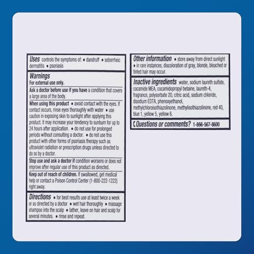 Major Thera-Gel Therapeutic Shampoo - Original Strength - Coal Tar 0.50% - Controls Seborrheic Dermatitis, Psoriasis & Dandruff - 8.5 Fl Oz - görsel 10