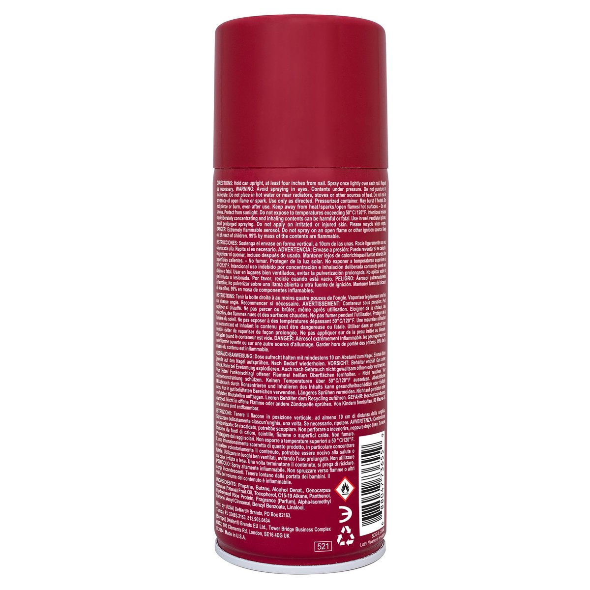 Demert Brands Nail Enamel Dryer Manicurist's Finishing Spray - Fast Drying 7.5 fl oz Spray Can - görsel 3