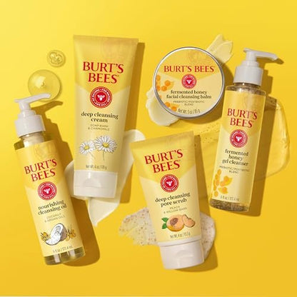 Burt's Bees Deep Facial Cleansing Cream, All Natural Face Wash with Chamomile, 6 Ounce (Pack of 3) Avelisse