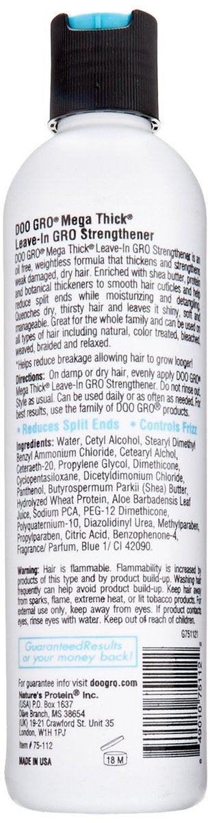 Doo Gro Mega Thick Strengthenr Leave-in Conditioner 10 Oz Avelisse