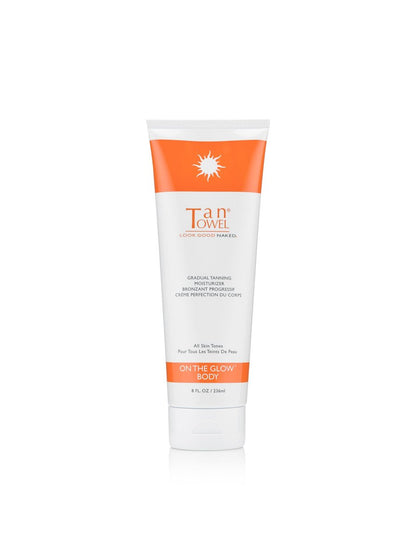 Tan Towel On The Glow Body Moisturizer - Gradual Self-Tanner for Natural-Looking Tan, 8 Fl Oz Avelisse