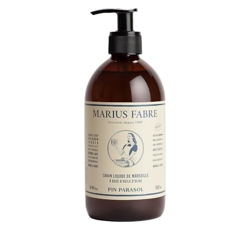 Marius Fabre Savon De Marseille Liquid Soap – Stone Pine, 16.9 Fl Oz | Natural French Hand Wash & Body Wash - görsel 2