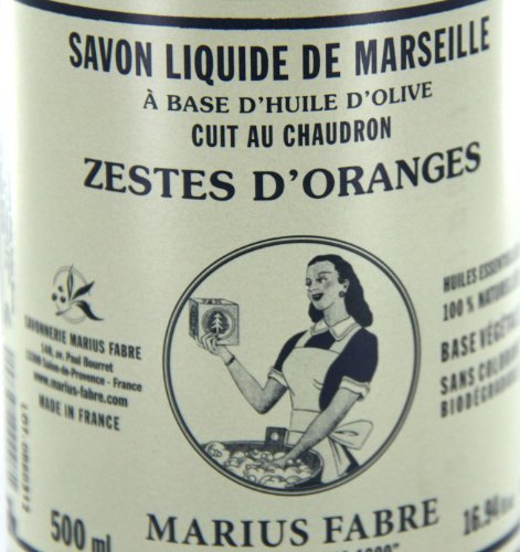 Marius Fabre Marseille Liquid Soap - Orange Zest Essential Oils, 16.9 oz - görsel 4