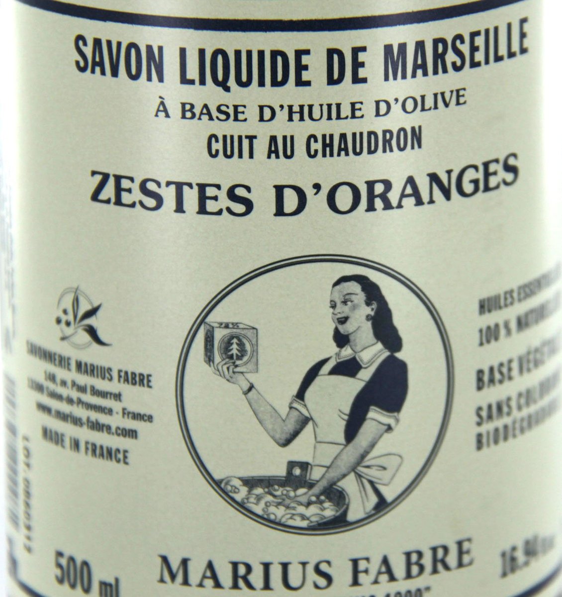 Marius Fabre Marseille Liquid Soap - Orange Zest Essential Oils, 16.9 oz - görsel 3