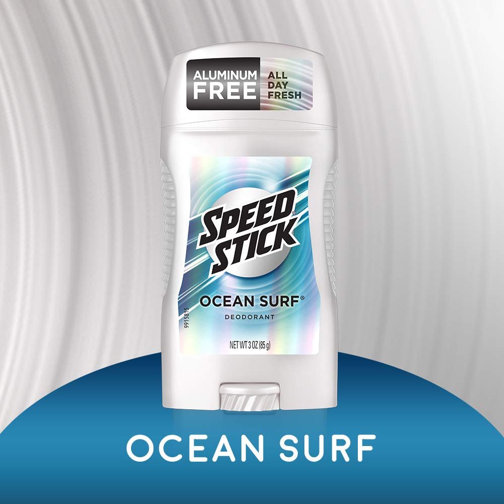 Speed Stick Men's Deodorant, Aluminum Free, Ocean Surf, 3 oz (Pack of 6) - görsel 5