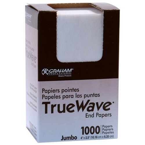 Graham Professional Jumbo End Papers for Hair Perms - 2.5 x 4 Inches, 1000 Count - görsel 1