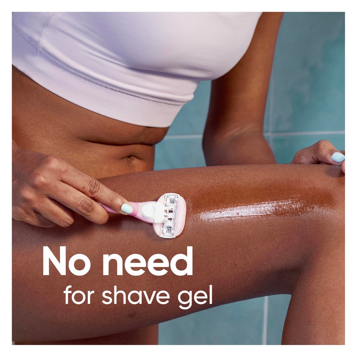 Gillette Venus ComfortGlide White Tea Women's Razor Refills, 4 Count - Fits Venus Handles, Built-in Shave Gel Bars Avelisse