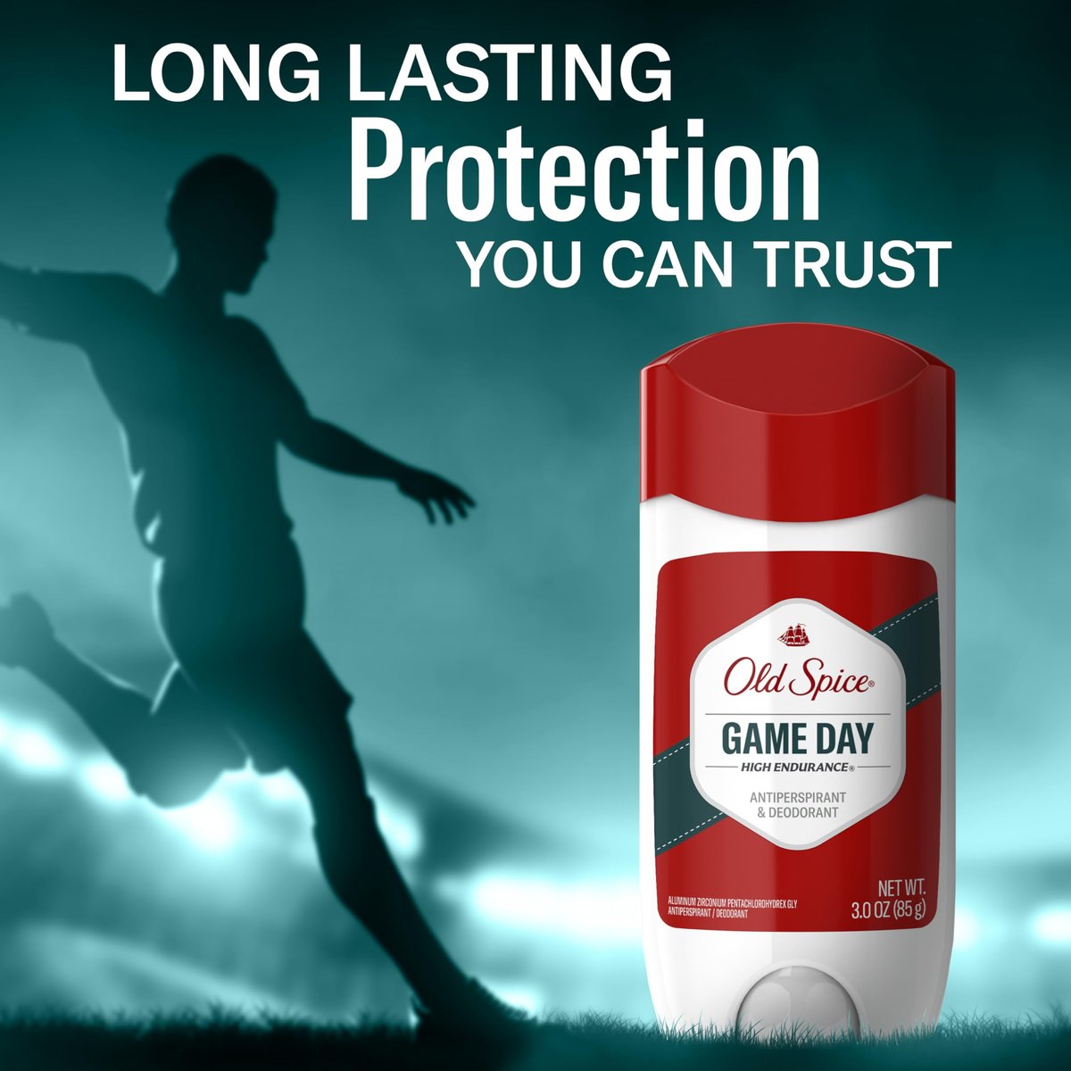Old Spice High Endurance Antiperspirant & Deodorant for Men, Game Day Long Lasting Stick, 3 oz (Pack of 6) Avelisse