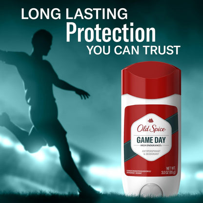 Old Spice High Endurance Antiperspirant & Deodorant for Men, Game Day Long Lasting Stick, 3 oz (Pack of 6) Avelisse