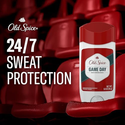Old Spice High Endurance Antiperspirant & Deodorant for Men, Game Day Long Lasting Stick, 3 oz (Pack of 6) Avelisse