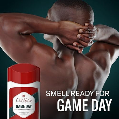Old Spice High Endurance Antiperspirant & Deodorant for Men, Game Day Long Lasting Stick, 3 oz (Pack of 6) Avelisse