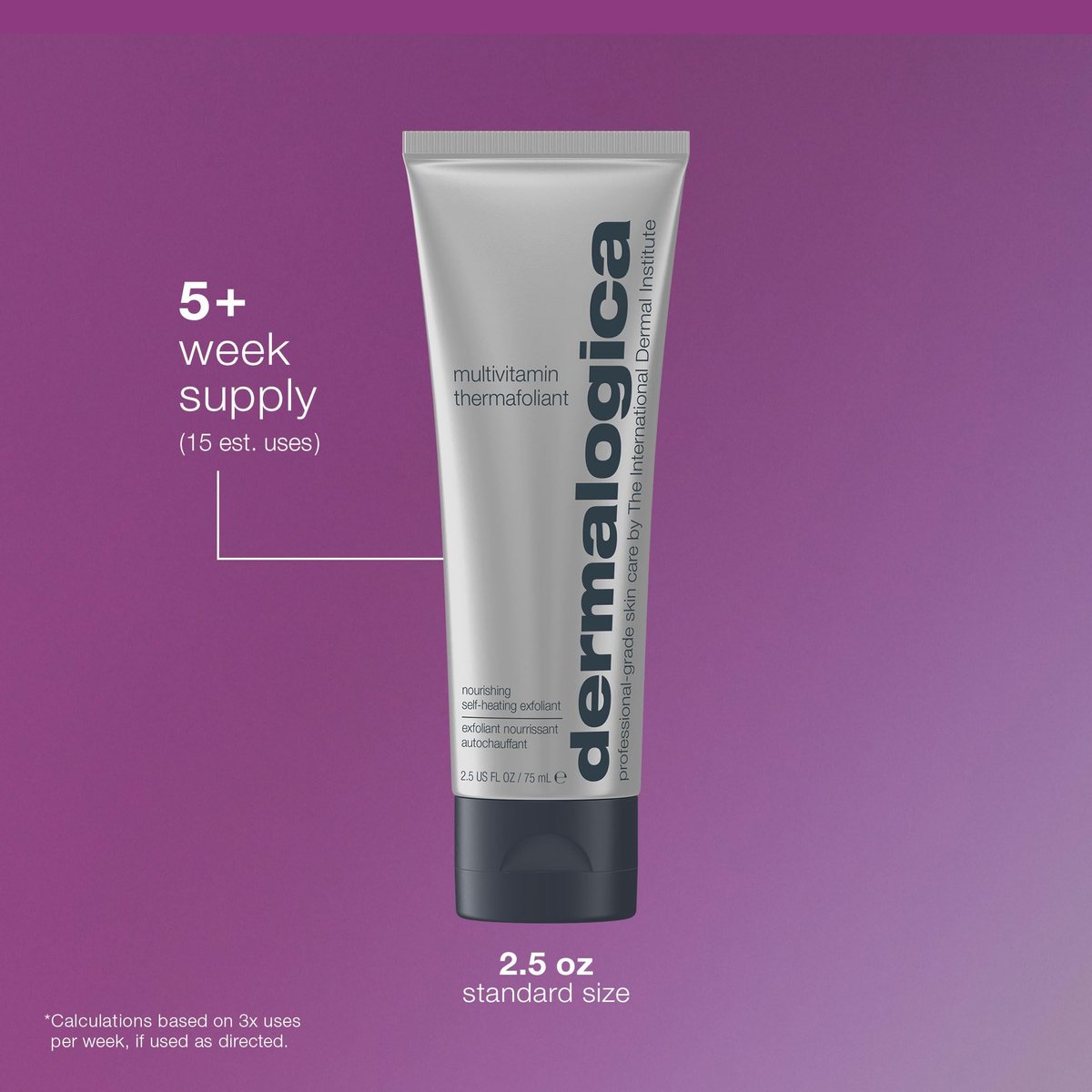 Dermalogica Multivitamin Thermafoliant - Anti-Aging Face Exfoliator with Salicylic Acid and Retinol, 2.5 oz Avelisse