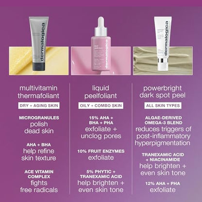 Dermalogica Multivitamin Thermafoliant - Anti-Aging Face Exfoliator with Salicylic Acid and Retinol, 2.5 oz Avelisse