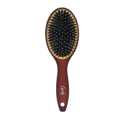 Goody Ceramic Hair Brush – Oval Cushion with Natural Boar & Nylon Bristles for Shine, Smoothness & Frizz Control – Pain-Free for All Hair Types