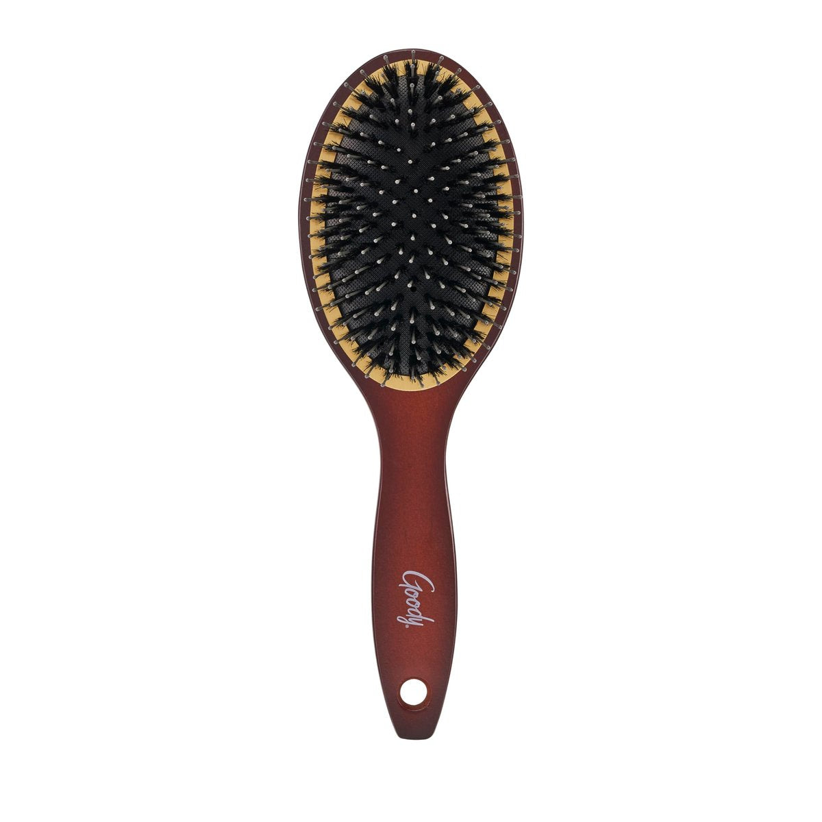 Goody Ceramic Hair Brush – Oval Cushion with Natural Boar & Nylon Bristles for Shine, Smoothness & Frizz Control – Pain-Free for All Hair Types - görsel 7