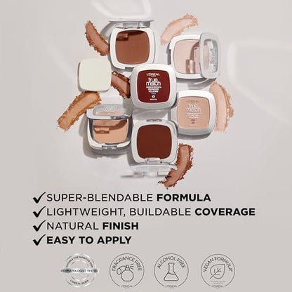 L'Oreal Paris True Match Super Blendable Oil Free Foundation Powder - C8 Medium Deep, 0.33 oz