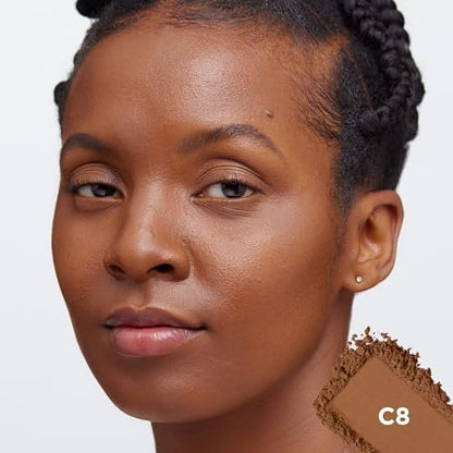L'Oreal Paris True Match Super Blendable Oil Free Foundation Powder - C8 Medium Deep, 0.33 oz