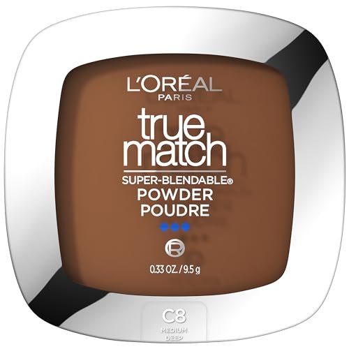 L'Oreal Paris True Match Super Blendable Oil Free Foundation Powder - C8 Medium Deep, 0.33 oz - görsel 2