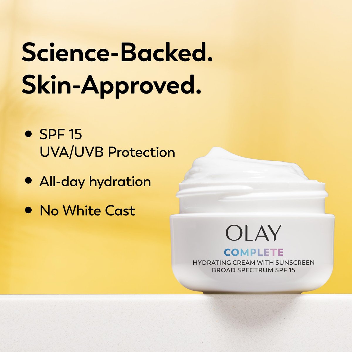 Olay Complete All Day UV Moisture Cream with Sunscreen SPF 15 for Normal Skin, 2 Fl Oz (Pack of 3) Avelisse