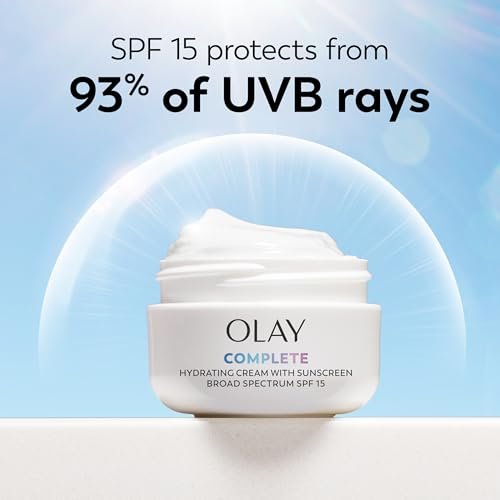 Olay Complete All Day UV Moisture Cream with Sunscreen SPF 15 for Normal Skin, 2 Fl Oz (Pack of 3) Avelisse