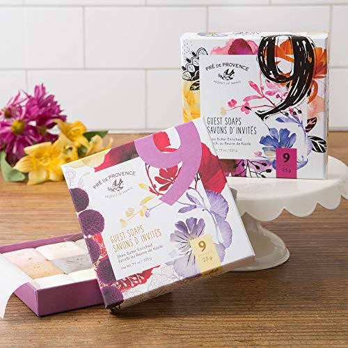 Pre de Provence Luxury Gift Box (Set of 9) - Assorted Scented Herb Soaps, 7.9 oz Avelisse