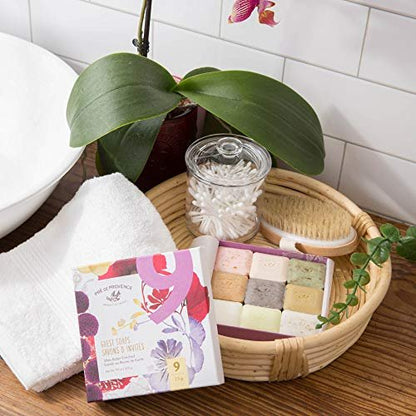 Pre de Provence Luxury Gift Box (Set of 9) - Assorted Scented Herb Soaps, 7.9 oz Avelisse