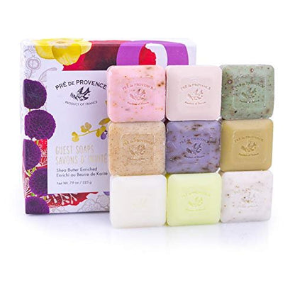 Pre de Provence Luxury Gift Box (Set of 9) - Assorted Scented Herb Soaps, 7.9 oz Avelisse