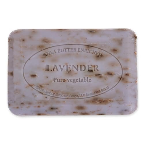 Pre de Provence Artisanal Soap Bar, Enriched with Organic Shea Butter, Natural French Skincare, Quad Milled for Rich Smooth Lather, Lavender, 8.8 Ounce Avelisse