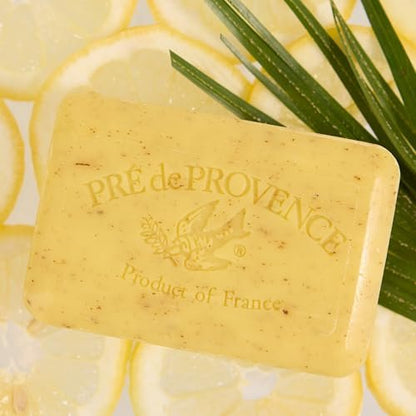 Pre de Provence Artisanal Soap Bar - Lemongrass, 8.8 oz - Enriched with Organic Shea Butter, Quad Milled for Rich Lather Avelisse