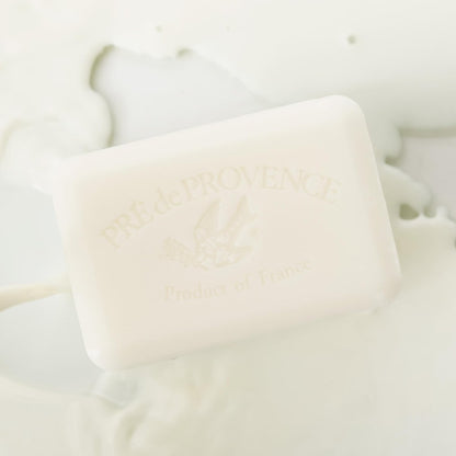 Pre de Provence Artisanal Soap Bar – Enriched with Organic Shea Butter, Quad Milled for Rich Smooth Lather, Natural French Skincare, 8.8 oz, Milk Avelisse