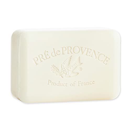 Pre de Provence Artisanal Soap Bar – Enriched with Organic Shea Butter, Quad Milled for Rich Smooth Lather, Natural French Skincare, 8.8 oz, Milk Avelisse