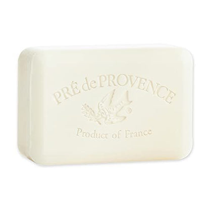 Pre de Provence Artisanal Soap Bar – Enriched with Organic Shea Butter, Quad Milled for Rich Smooth Lather, Natural French Skincare, 8.8 oz, Milk Avelisse