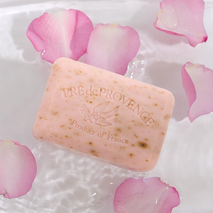 Pre de Provence Artisanal Soap Bar - Rose Petal, Enriched with Organic Shea Butter, 8.8 oz