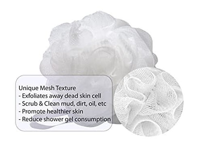 Aquasentials Small Mesh Pouf (8 Pack) - Multi-Colors