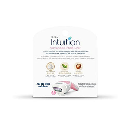 Schick Intuition Advanced Moisture Razor Refill Cartridges for Women – 6 Count, Organic Shea Butter Avelisse
