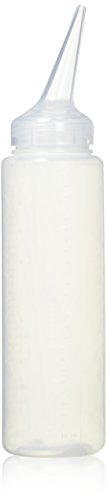 Soft 'N Style Applicator Bottle with Angle Tip 8.5 oz. - Clear Plastic Hair Color Bottle - görsel 2