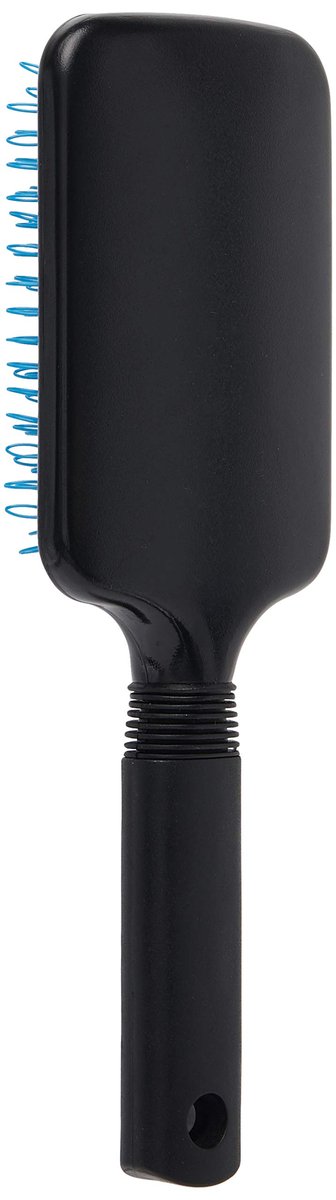 Scalpmaster Hair Extension Cushion Paddle Brush – 10 Inch, Black Rubber Cushion for Gentle Detangling