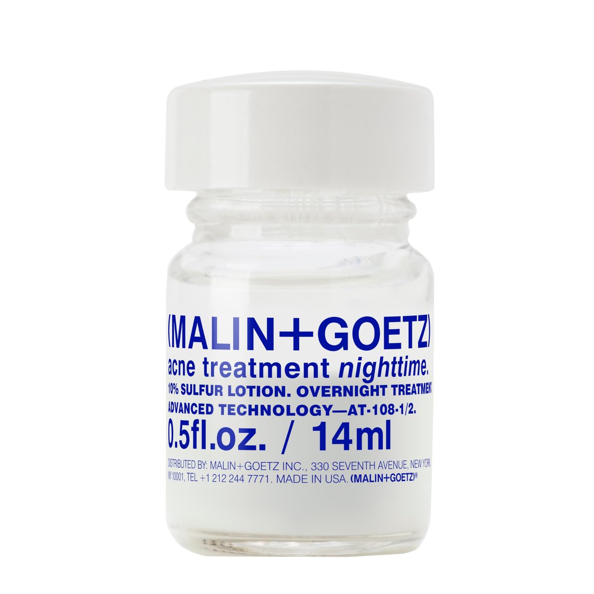 MALIN+GOETZ Acne Treatment Nighttime Overnight Spot Treatment - 10% Sulfur & Salicylic Acid, Vegan & Cruelty-Free (0.5 Fl Oz) Avelisse