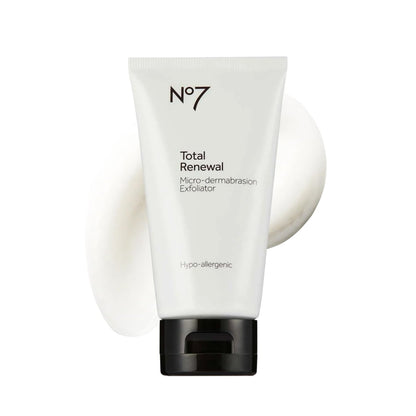 No7 Microdermabrasion Total Renewal Face Scrub – Exfoliating Face Wash & Dark Spot Corrector for Sensitive Skin Avelisse