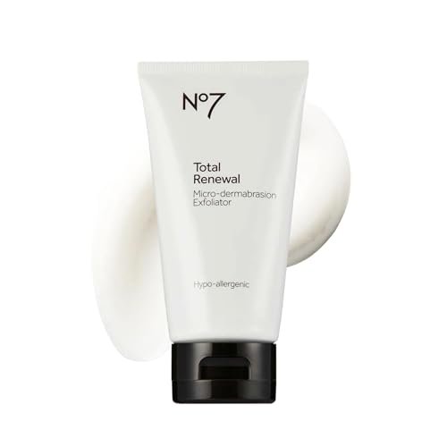 No7 Microdermabrasion Total Renewal Face Scrub – Exfoliating Face Wash & Dark Spot Corrector for Sensitive Skin Avelisse