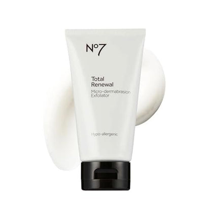 No7 Microdermabrasion Total Renewal Face Scrub – Exfoliating Face Wash & Dark Spot Corrector for Sensitive Skin Avelisse